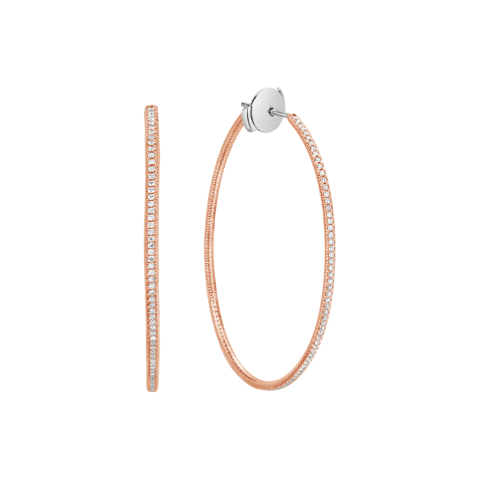 Náušnice s diamanty Alluring Loops