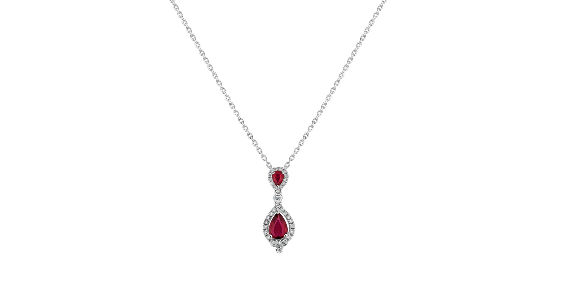 Přívěs s diamanty a rubíny Ruby Expresion