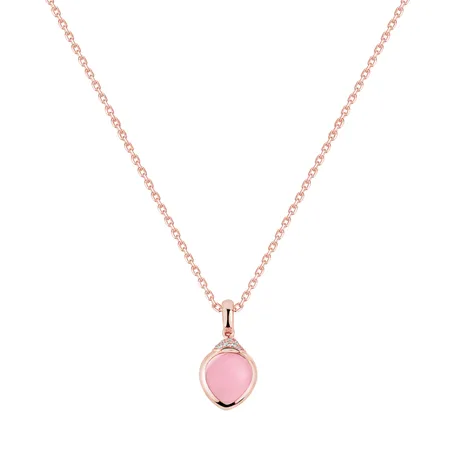 Přívěs s diamanty a růženínem Rosy Blossom