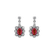 Náušnice s rubínem a diamanty Crimson Luck2