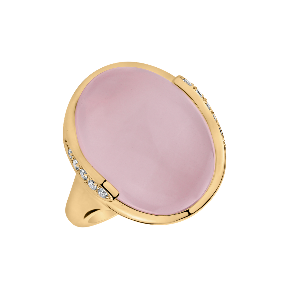 Prsten s růženínem a diamanty Charming Opera