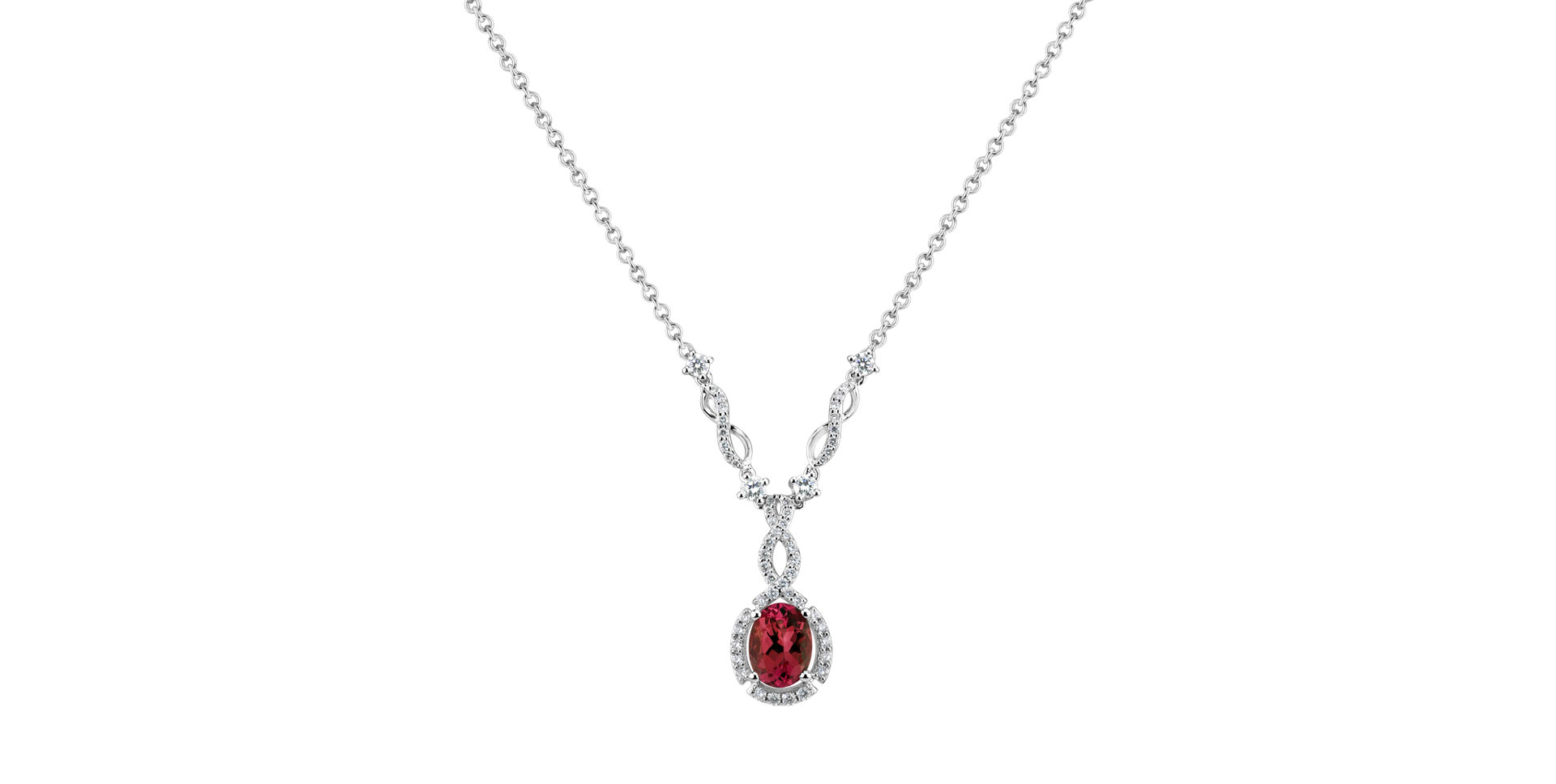 Náhrdelník s rubínem a diamanty Royal Ruby