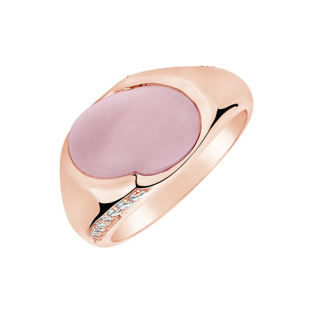 Prsten s růženínem a diamanty Mistress Desire