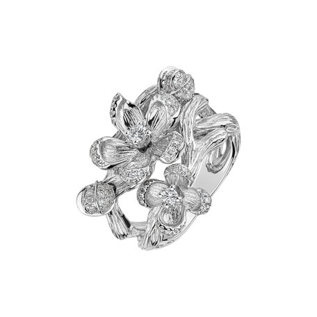 Prsten s diamanty Blossom Chic