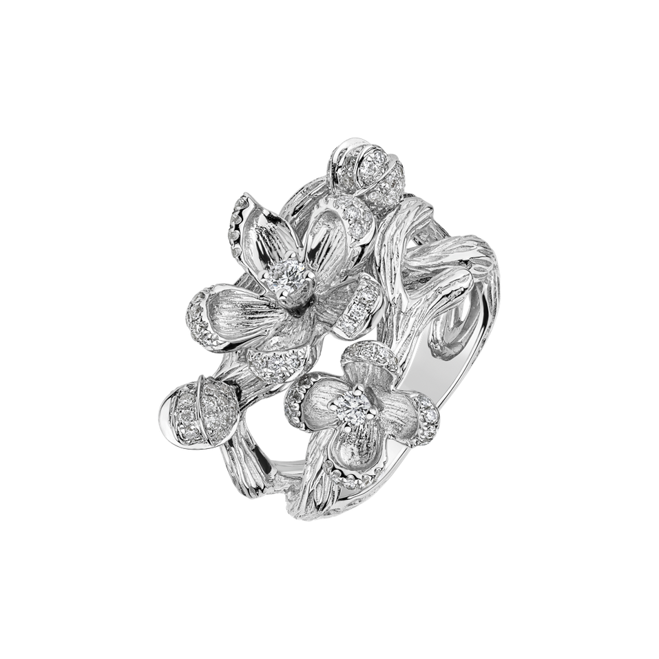Prsten s diamanty Blossom Chic