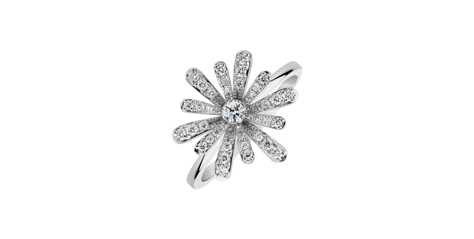 Prsten s diamanty Starflower