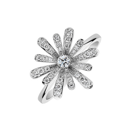 Prsten s diamanty Starflower