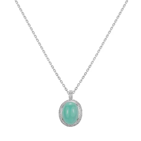 Přívěs s chalcedonem a diamanty Garden Gala