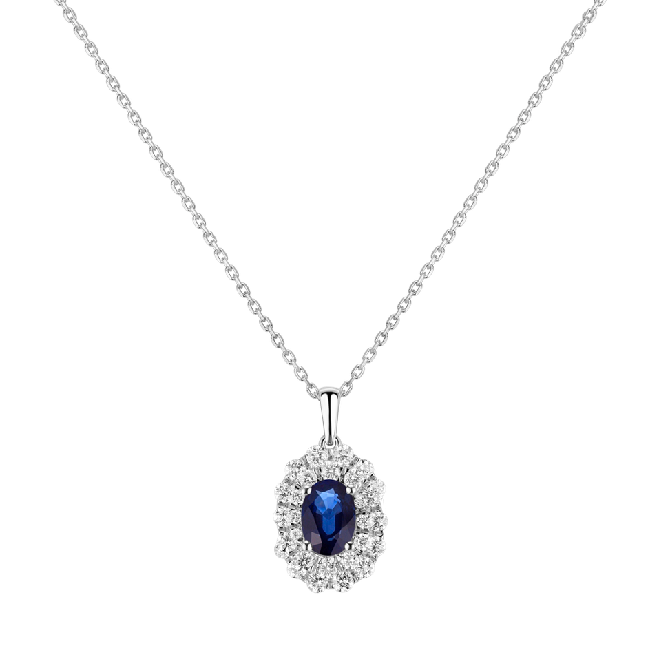 Přívěs se safírem a diamanty Princess Splendor