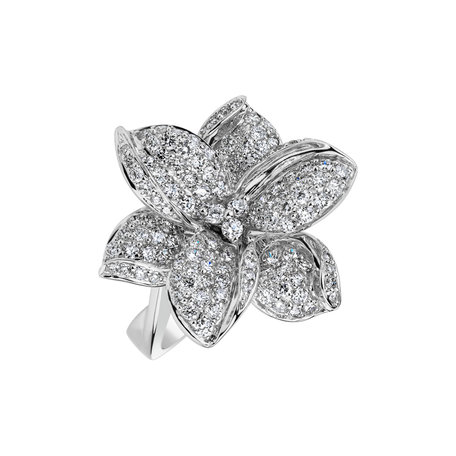 Prsten s diamanty Frozen Orchid