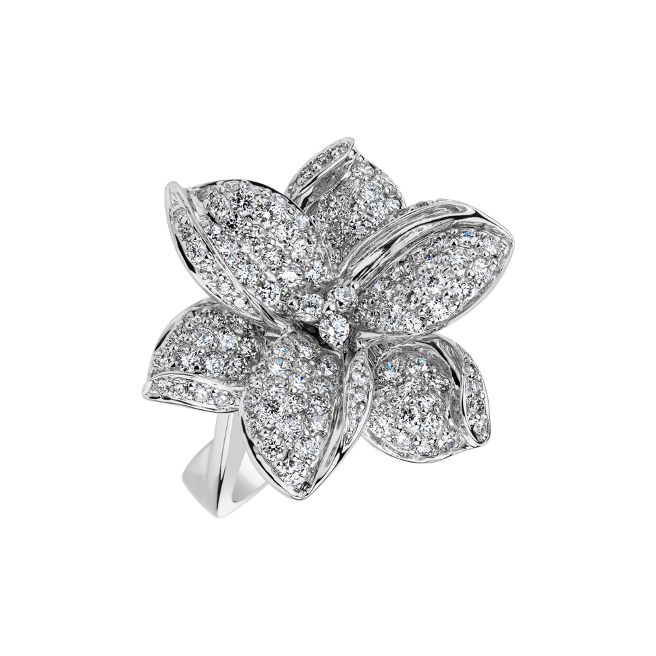 Prsten s diamanty Frozen Orchid