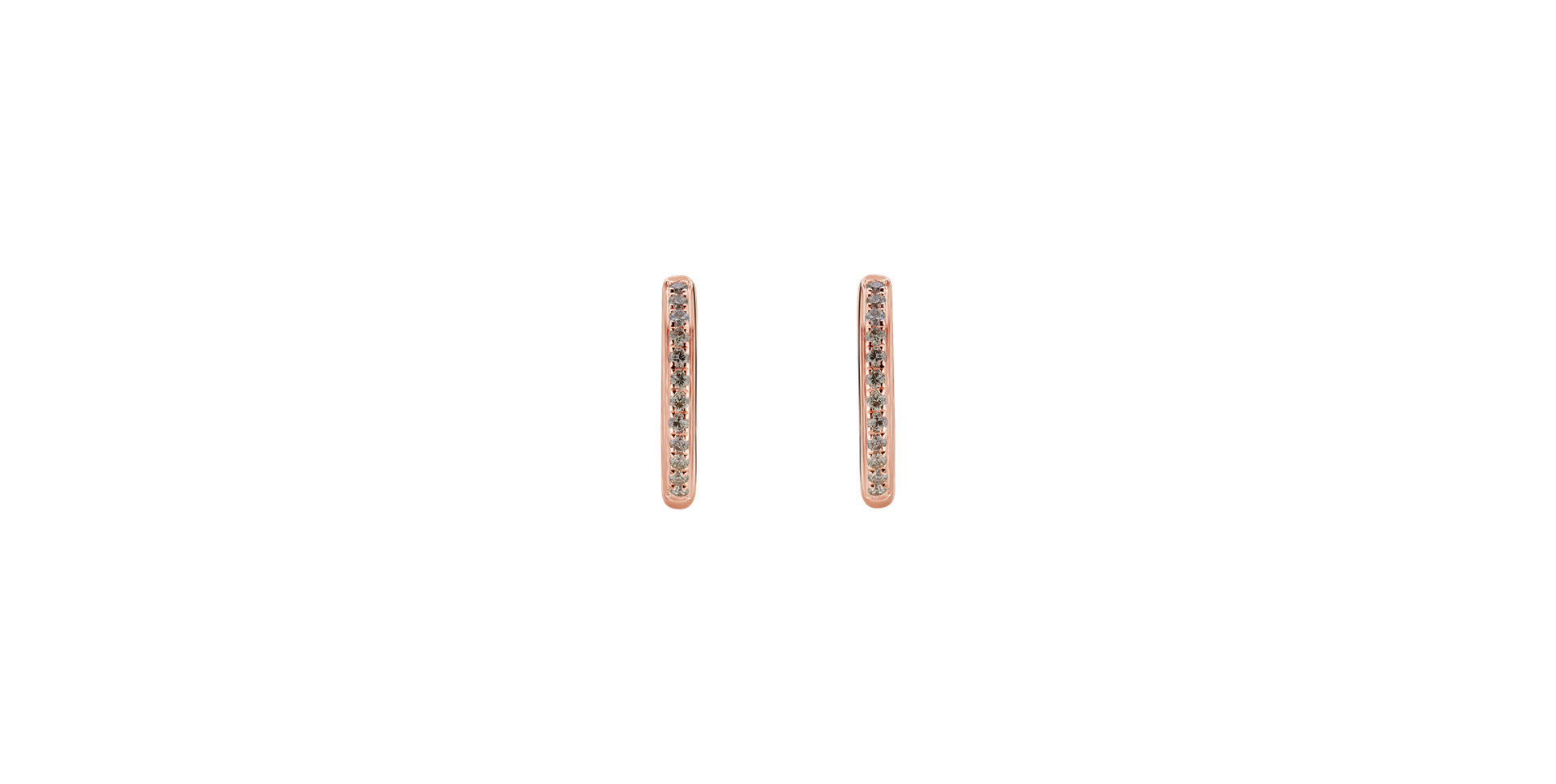 Náušnice s hnědými diamanty Moon Opium