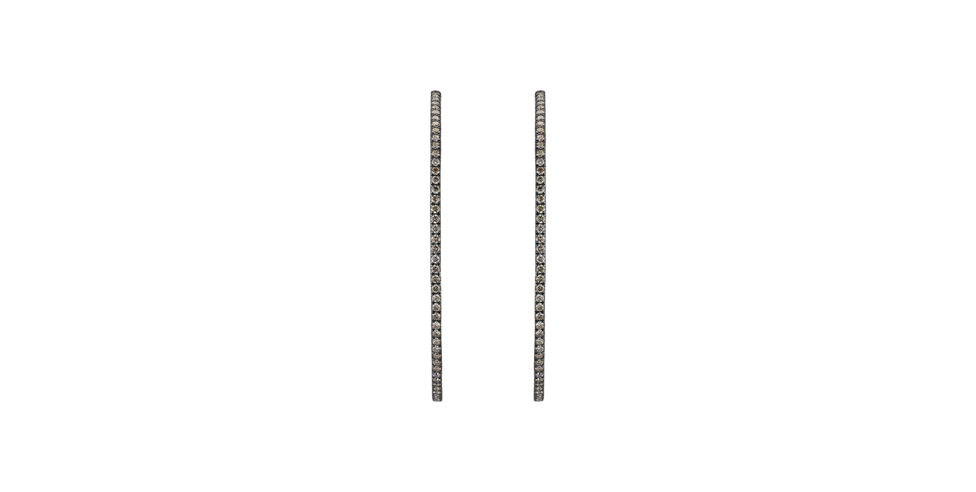 Náušnice s hnědými diamanty Delightful Galaxy