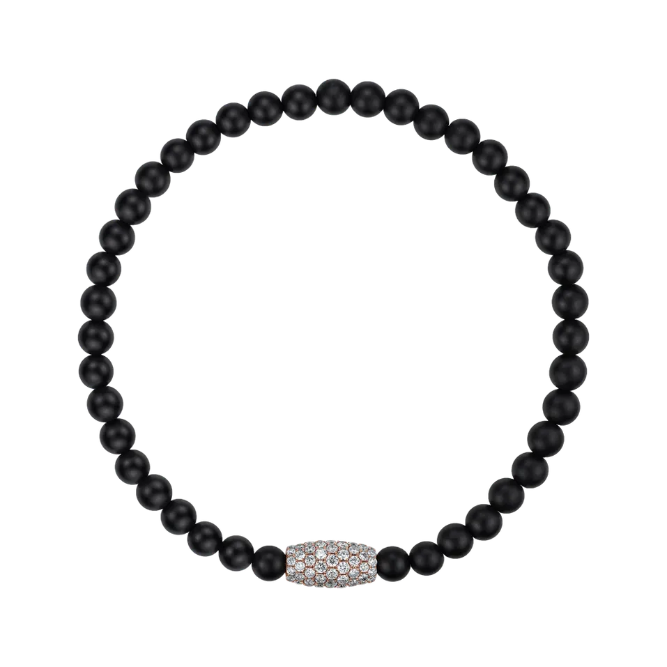 Náramek s diamanty a acháty Secret Elegance