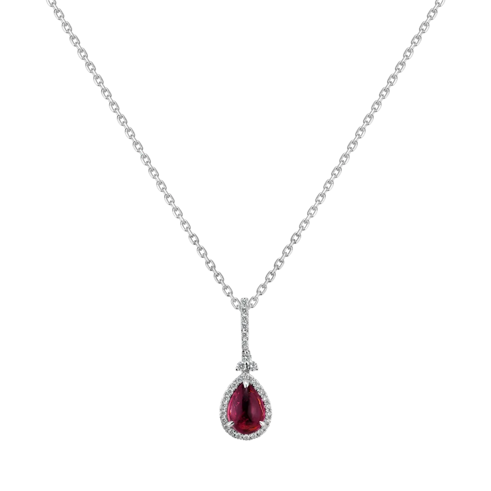 Přívěs s turmalinem a diamanty Guillaumine