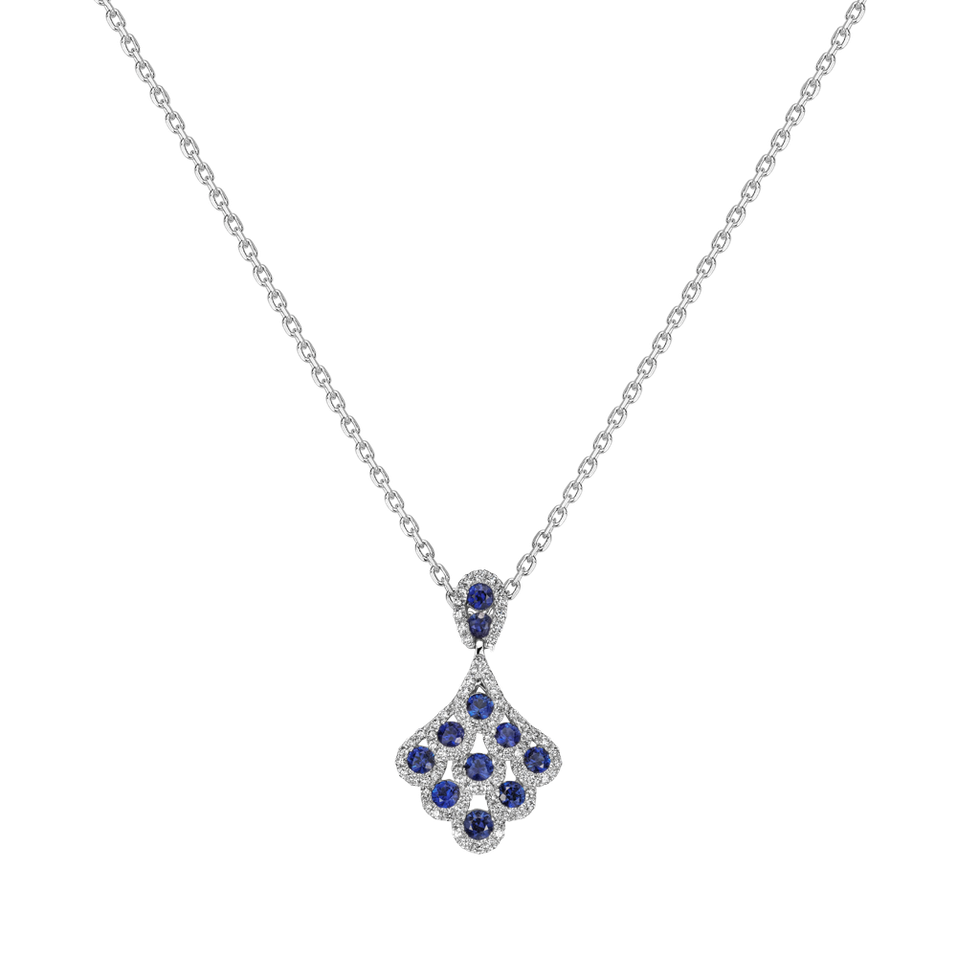 Přívěs se safíry a diamanty Midnight Sky
