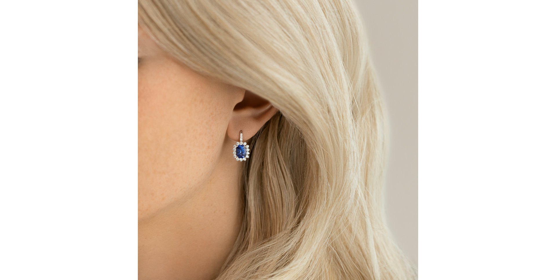 Náušnice s tanzanitem a diamanty Seraph Spark