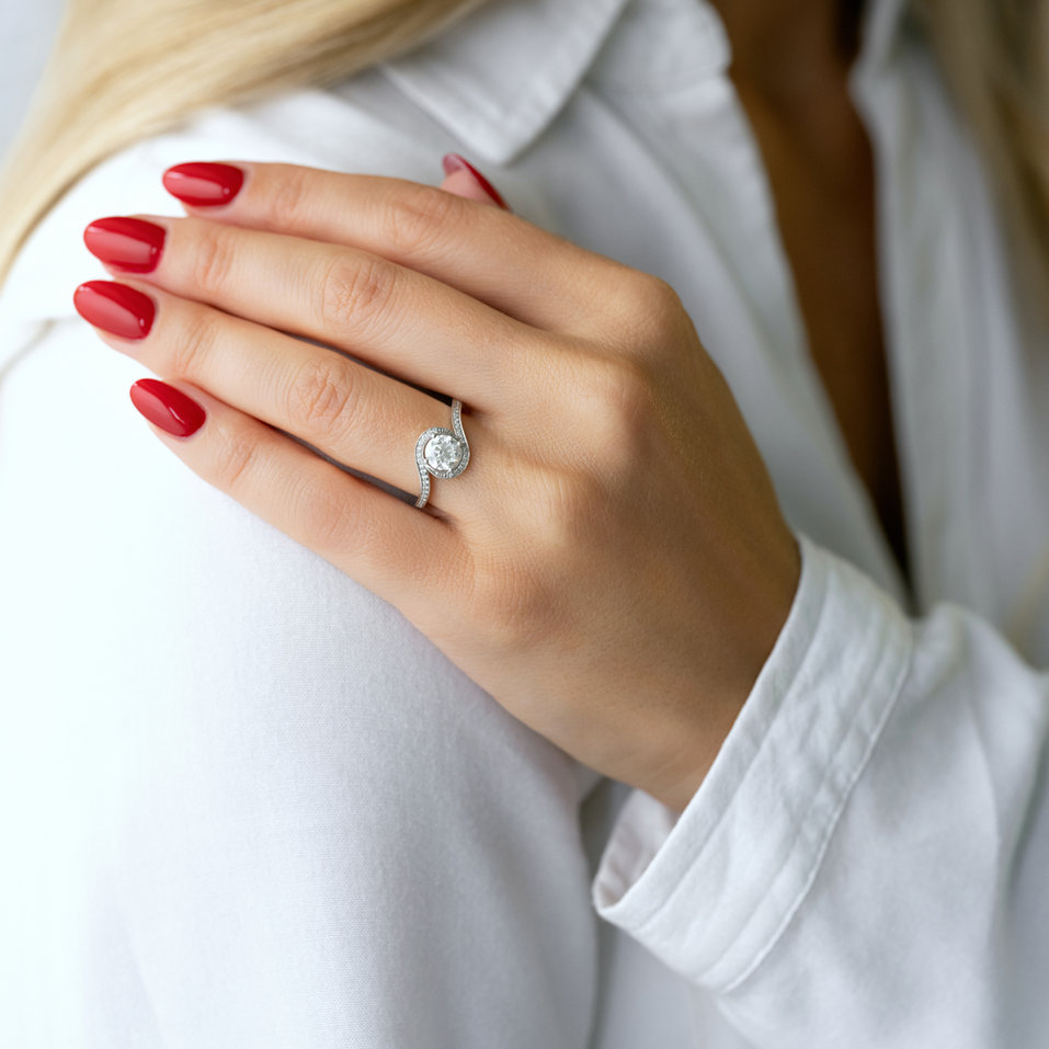Prsten s diamanty Royal Twist