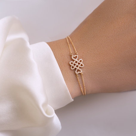 Náramek s diamanty Heart Affair