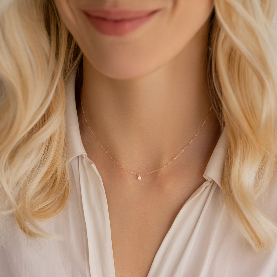 Náhrdelník s diamantem Eternal Drop