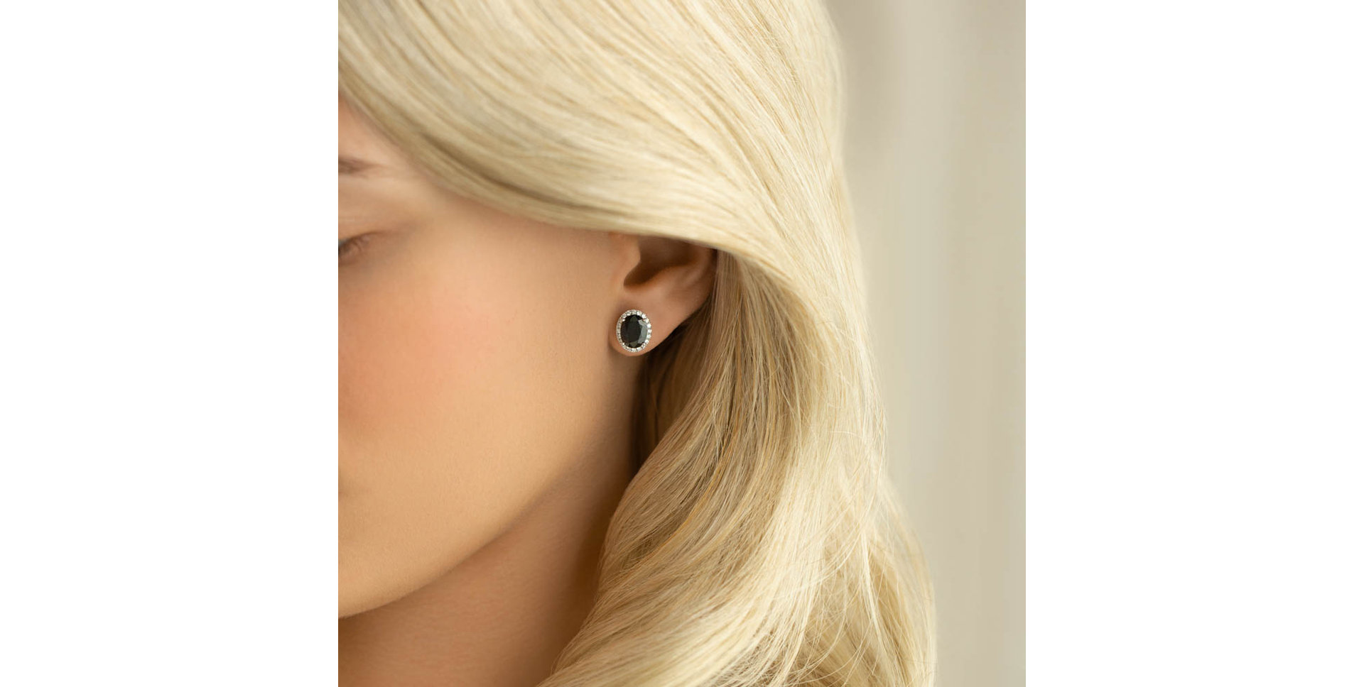 Náušnice s safírem a diamanty Imperial Allegory