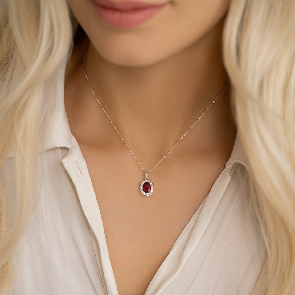 Přívěs se smaragdem a diamanty Glamour Princess