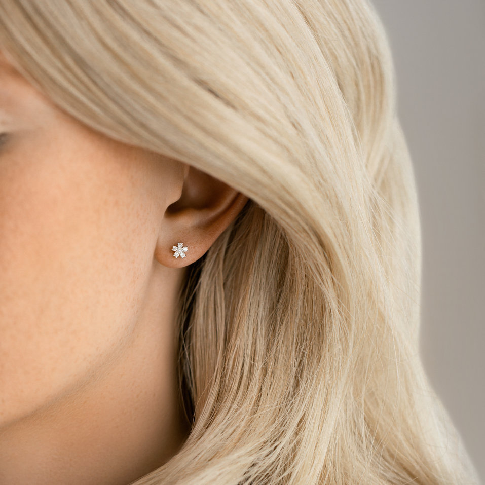 Náušnice s diamanty Sparkless