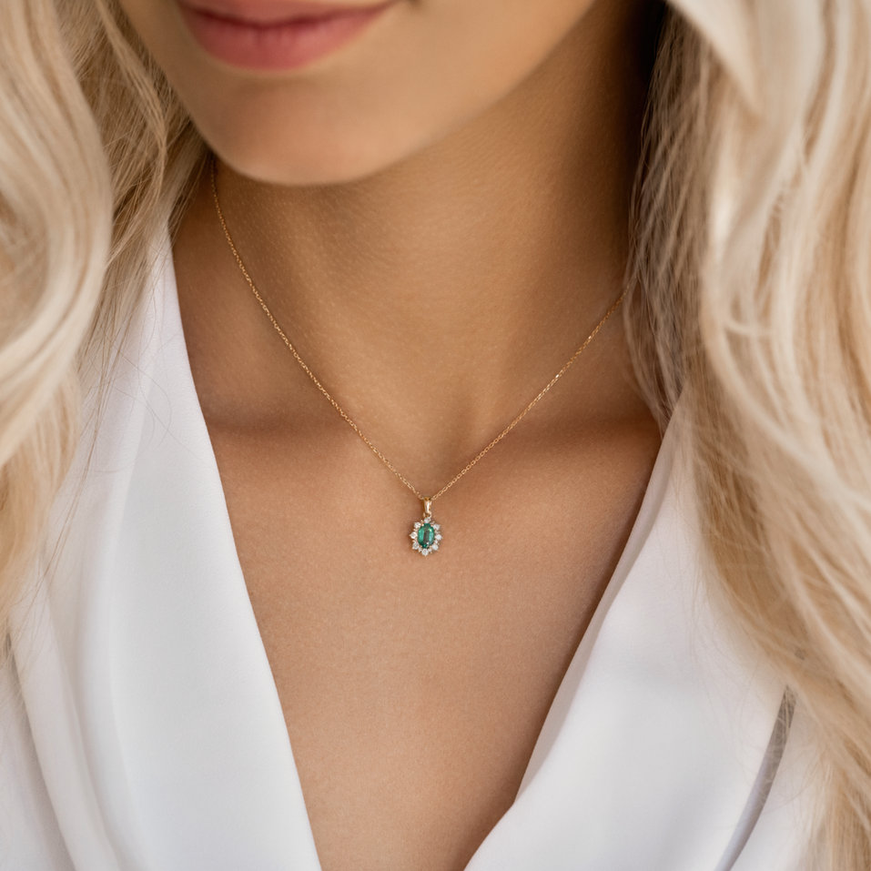 Přívěs s rubínem a diamanty Royal Aurora