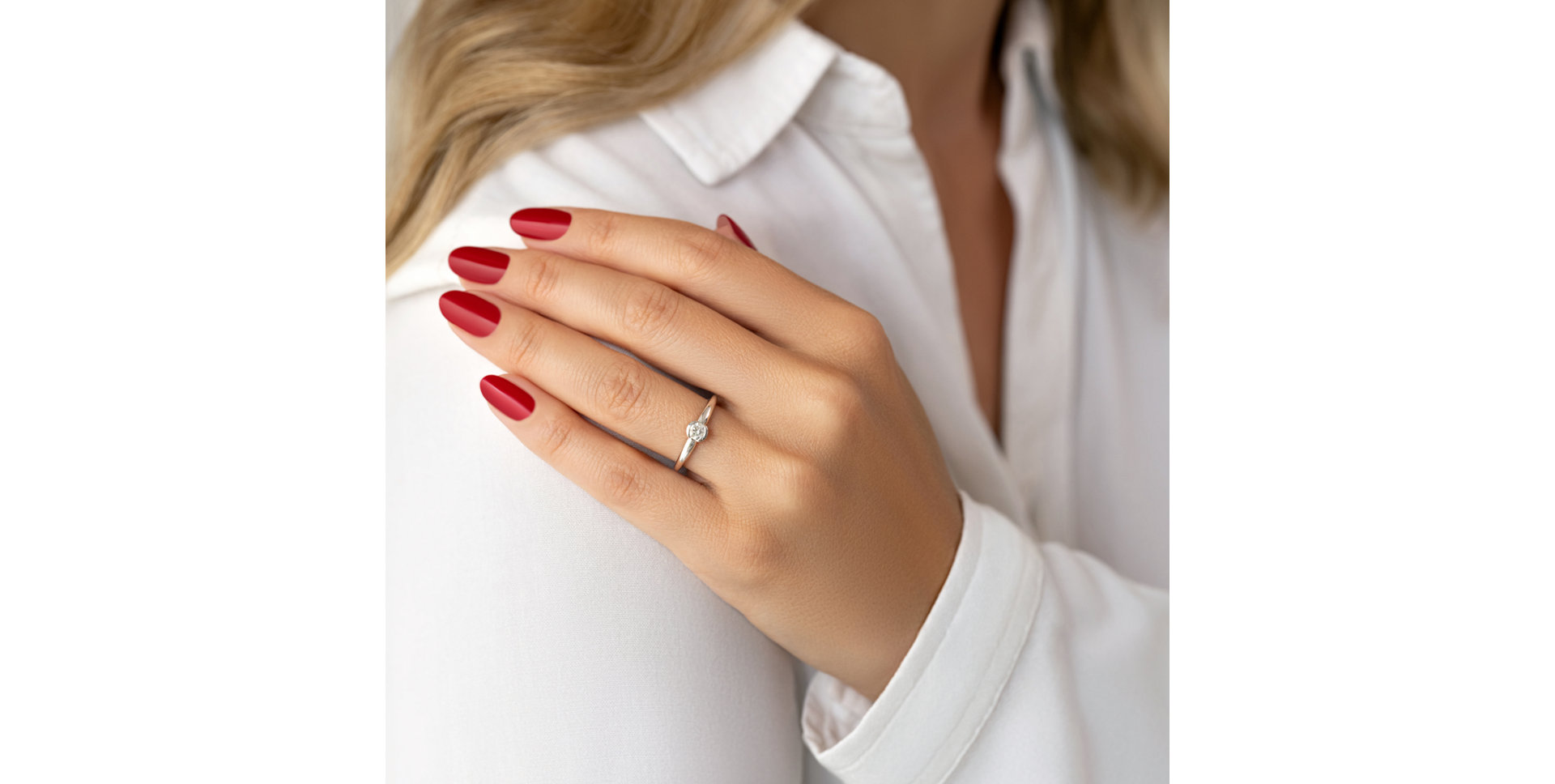 Prsten s diamantem Penelope