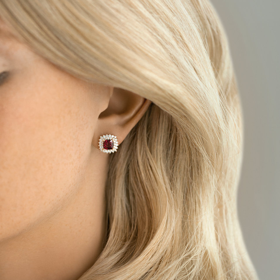 Náušnice s tanzanitem a diamanty Midnight Empire