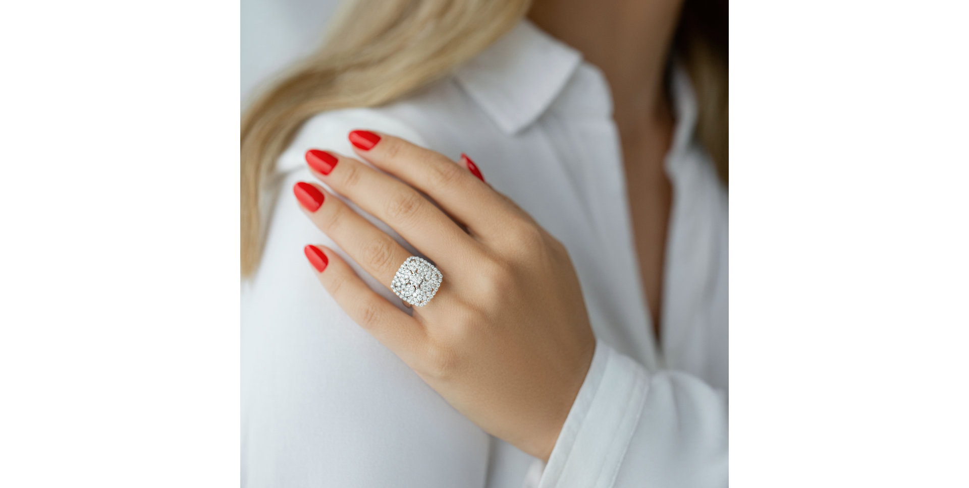 Prsten s diamanty Queenie