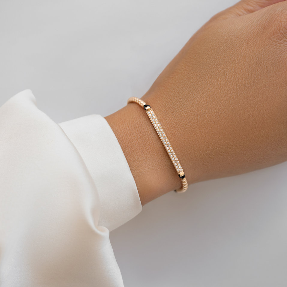 Náramek s diamanty Shamballa