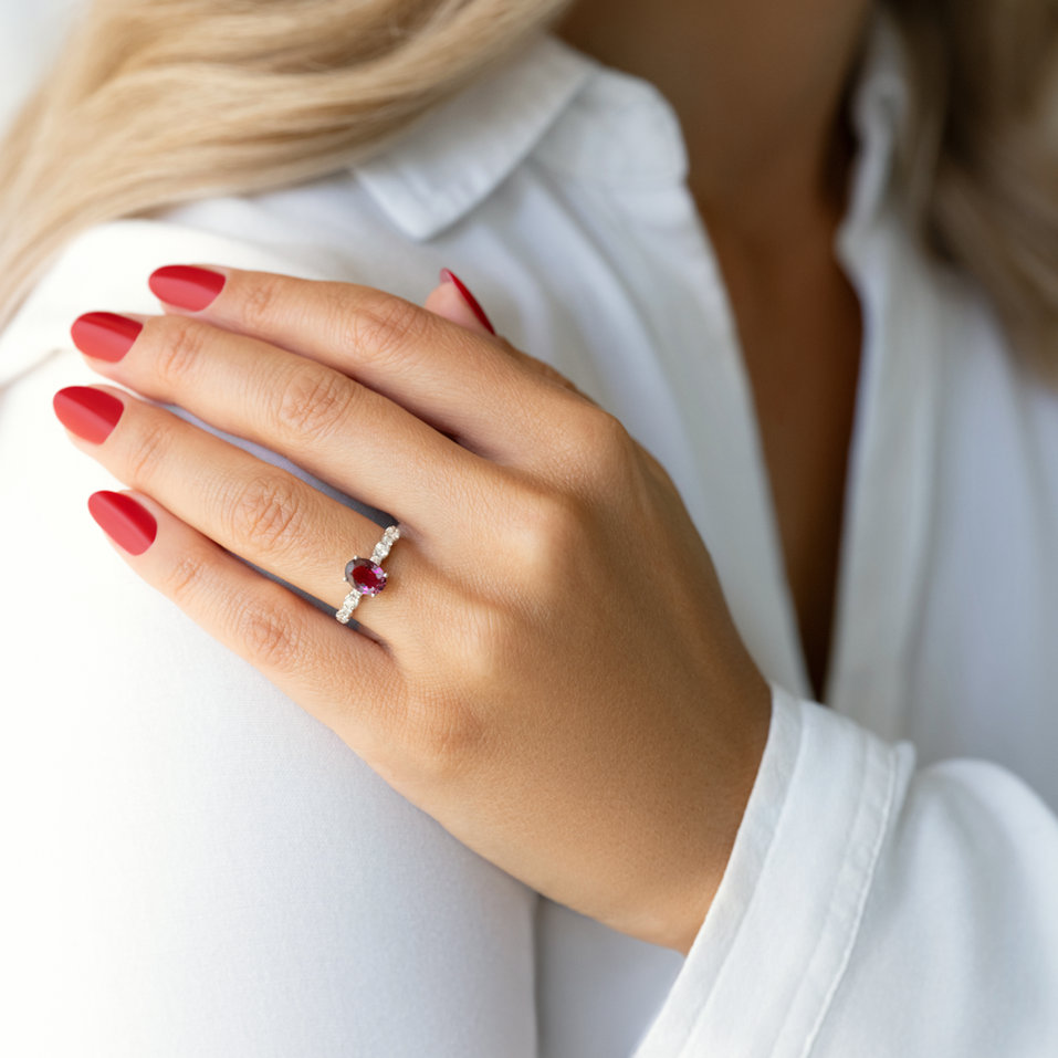 Prsten s turmalínem a diamanty Orion Mosaic