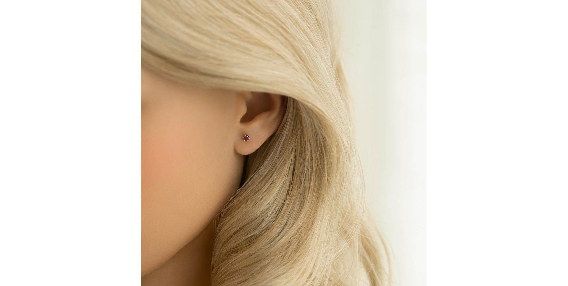 Náušnice s růžovým diamantem Vesper Romance