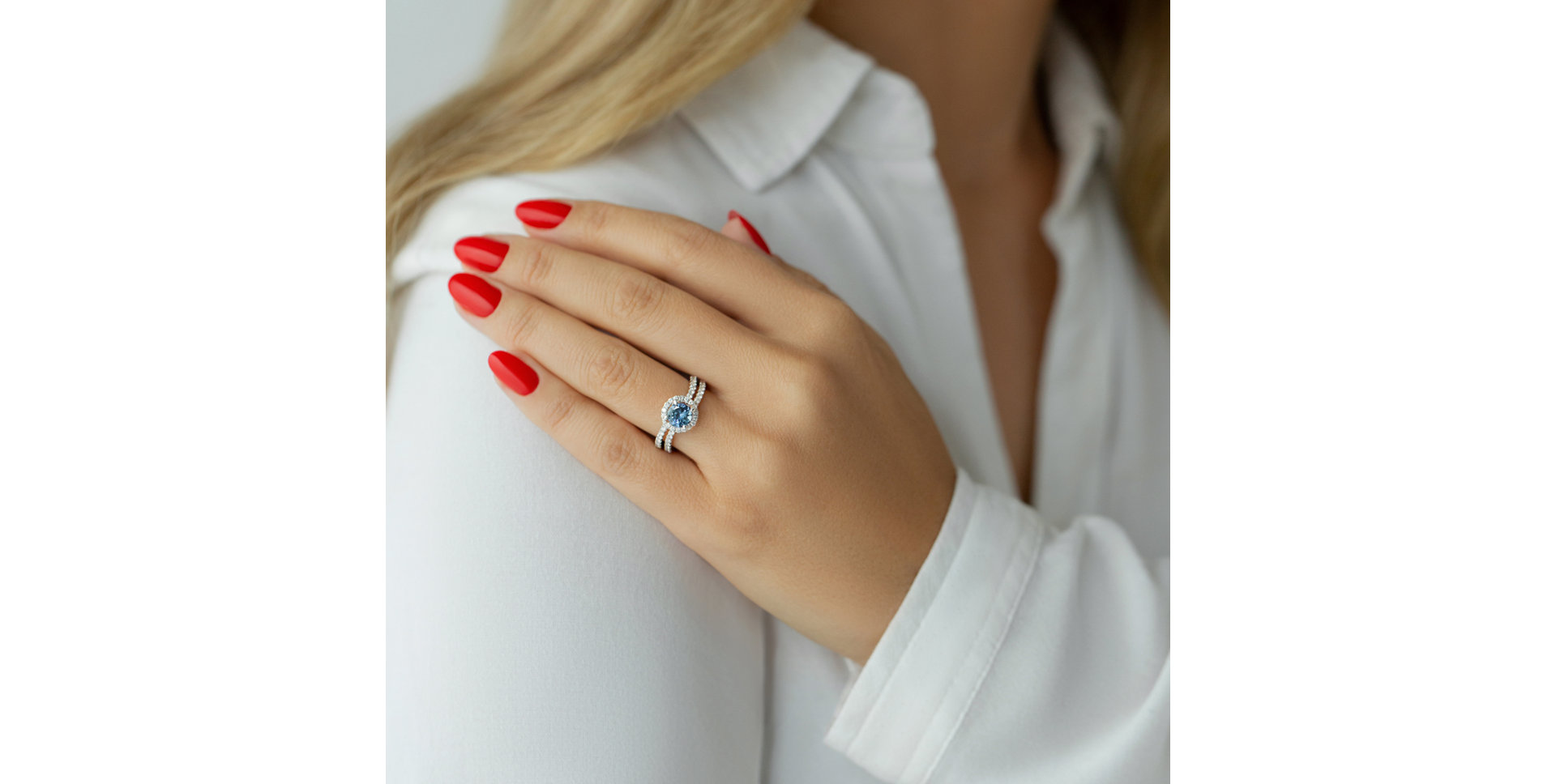 Prsten s tanzanitem a diamanty Rosena