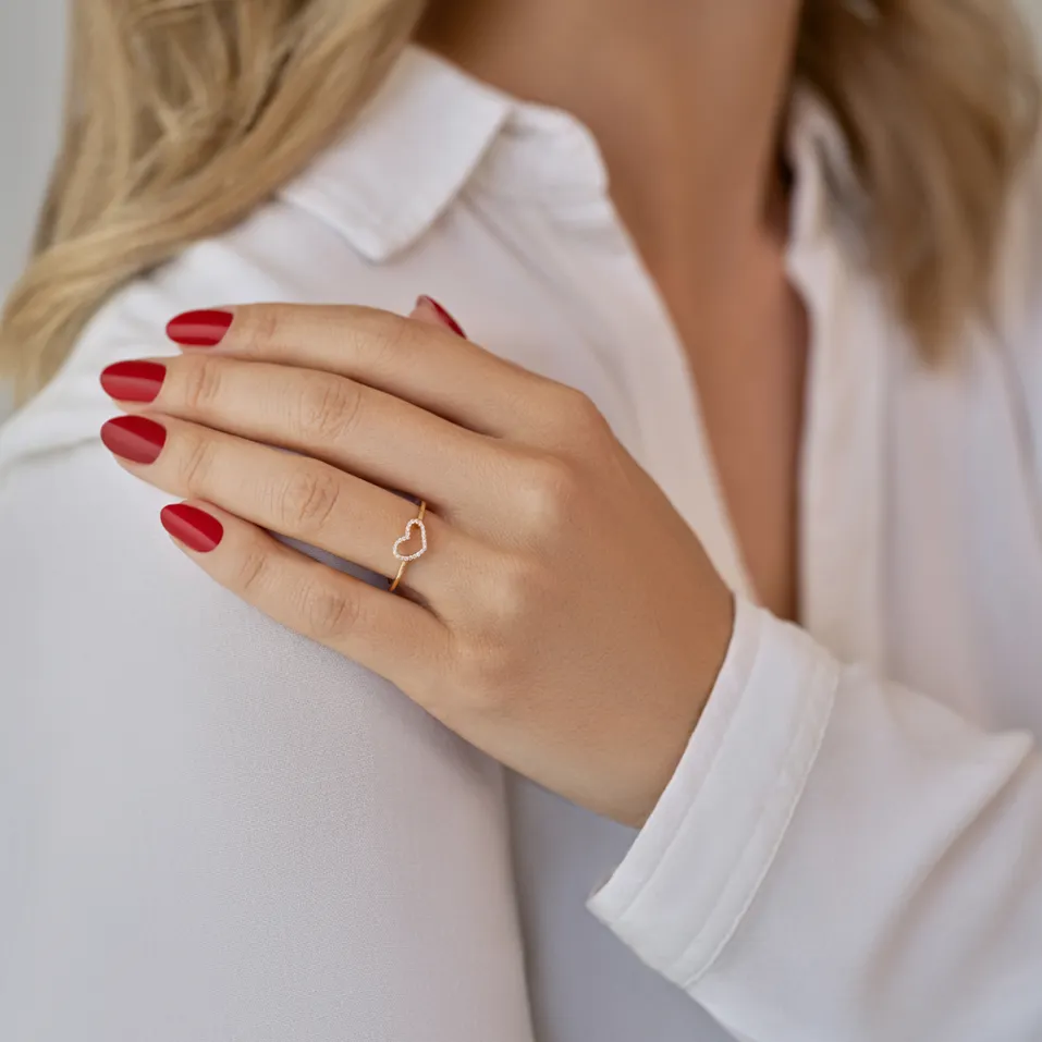 Prsten s diamanty Heart of Infatuation