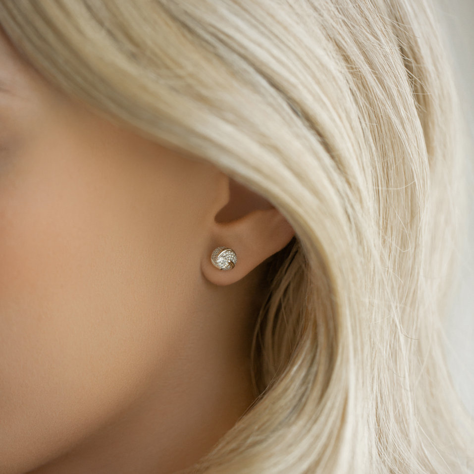 Náušnice s diamanty Fancy Spirit