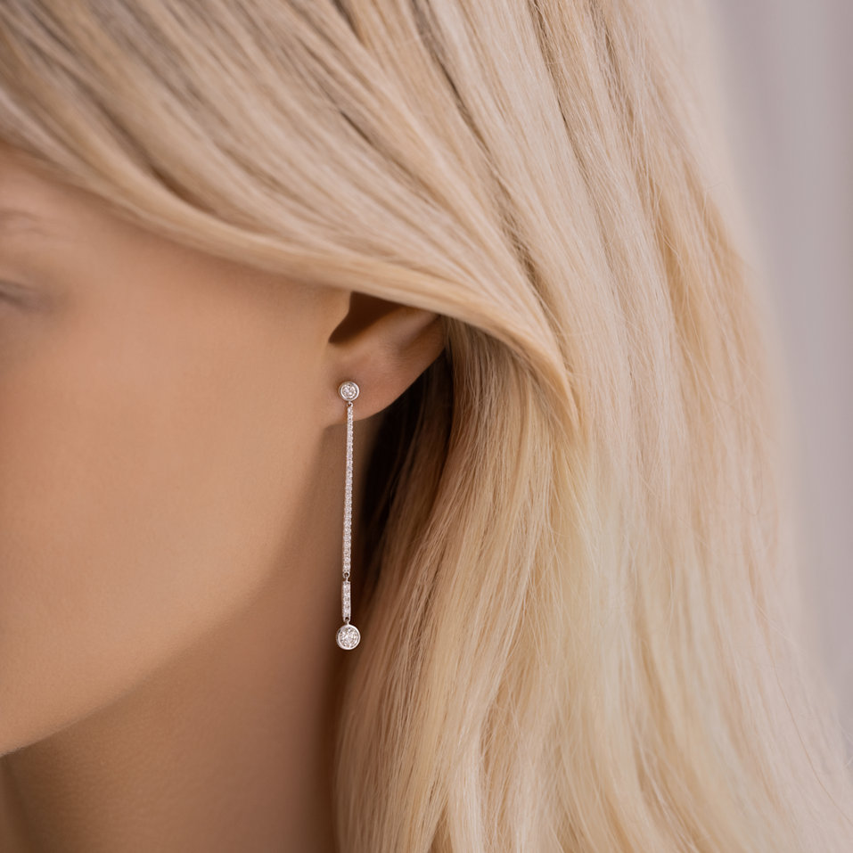 Náušnice s diamanty Luxury Line