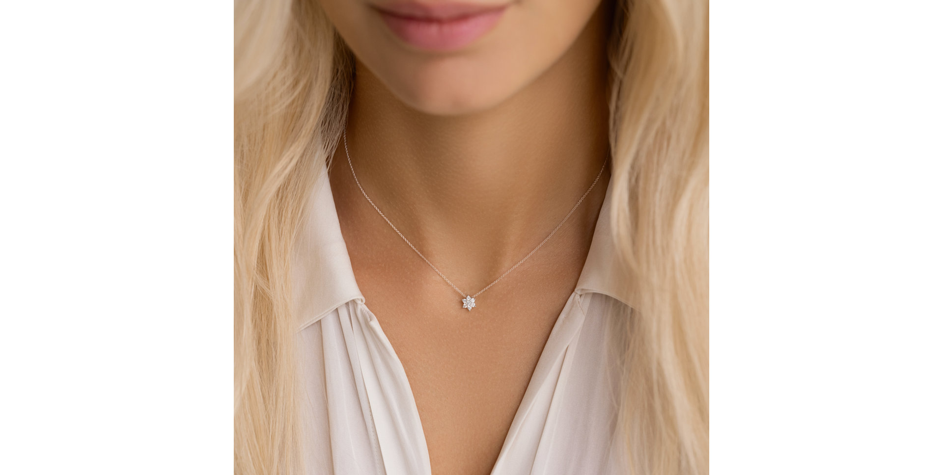 Náhrdelník s diamanty Shiny Star