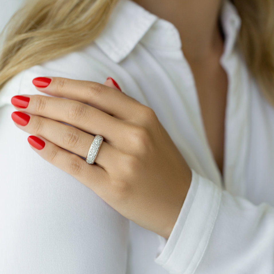 Prsten s diamanty Sparkling Galaxy