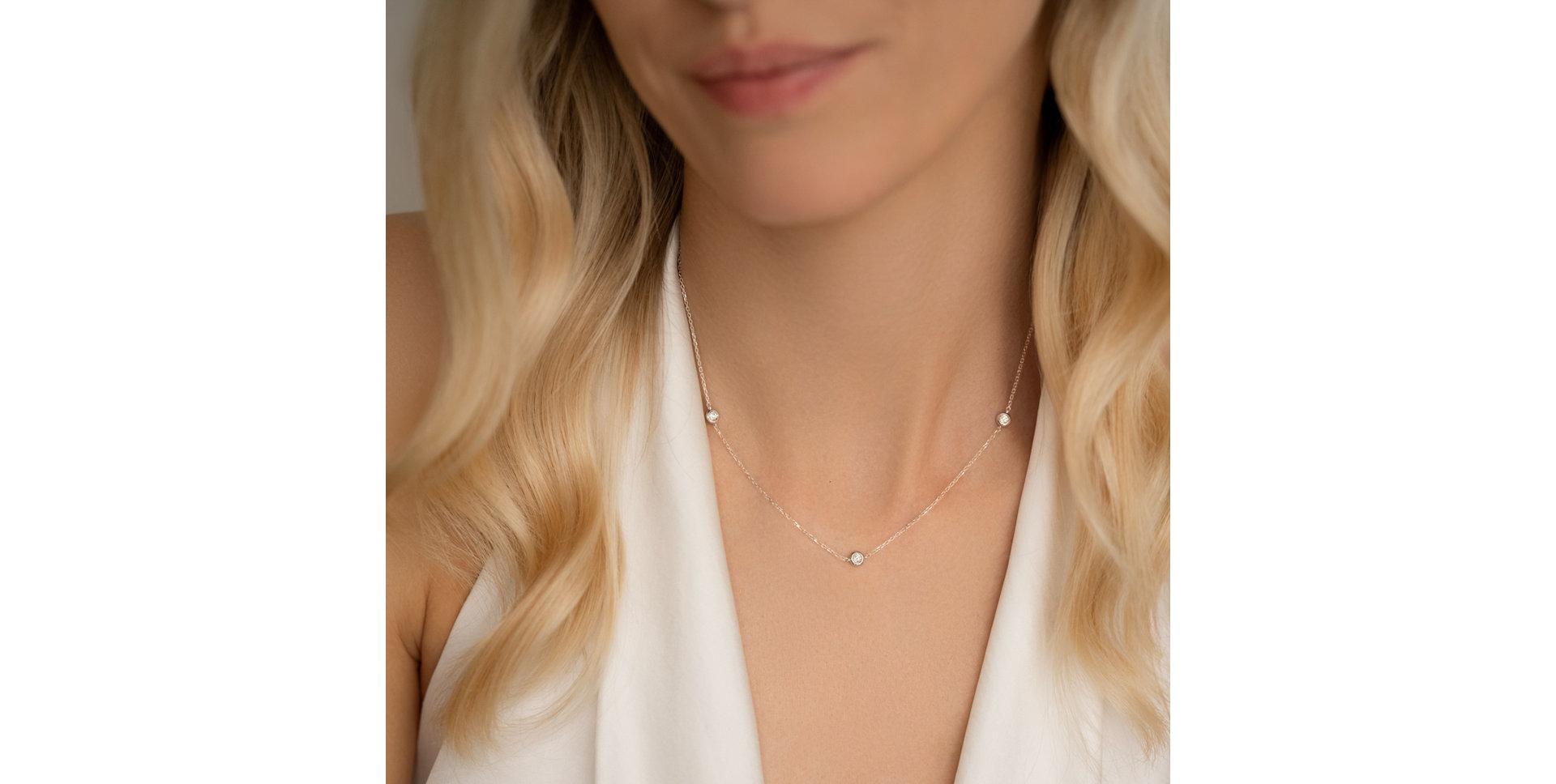 Náhrdelník s diamanty Sparkling Dots