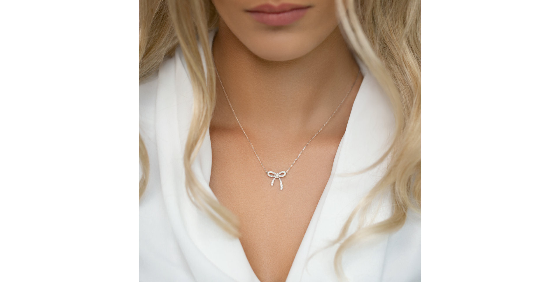 Náhrdelník s diamanty Refreshment Ribbon