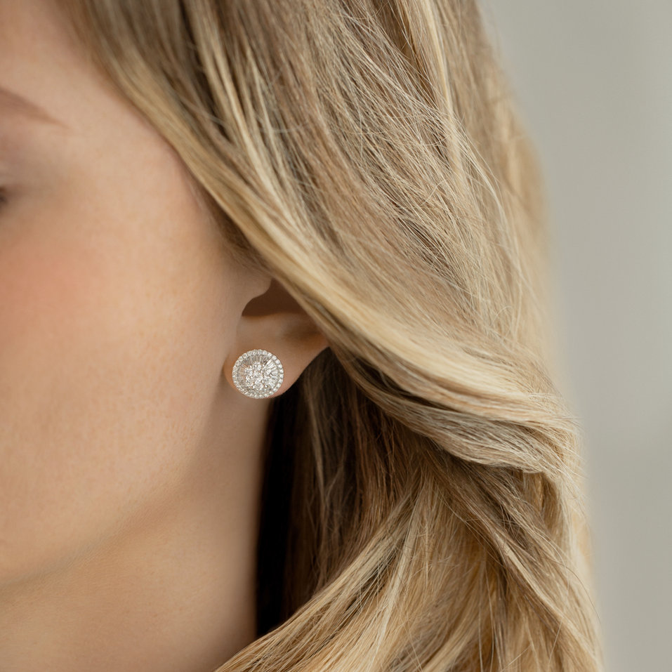 Náušnice s diamanty Absinthe Drinker