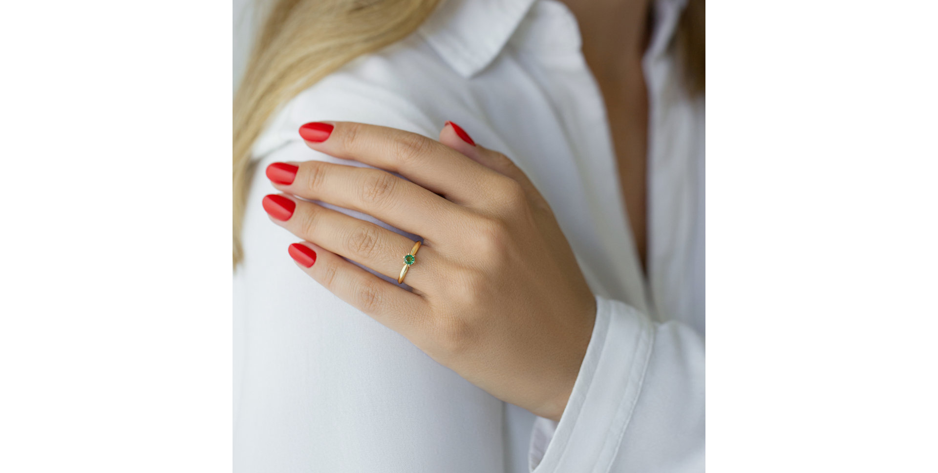 Prsten se smaragdem Eternal Joy