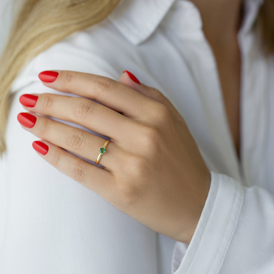 Prsten se smaragdem Eternal Joy