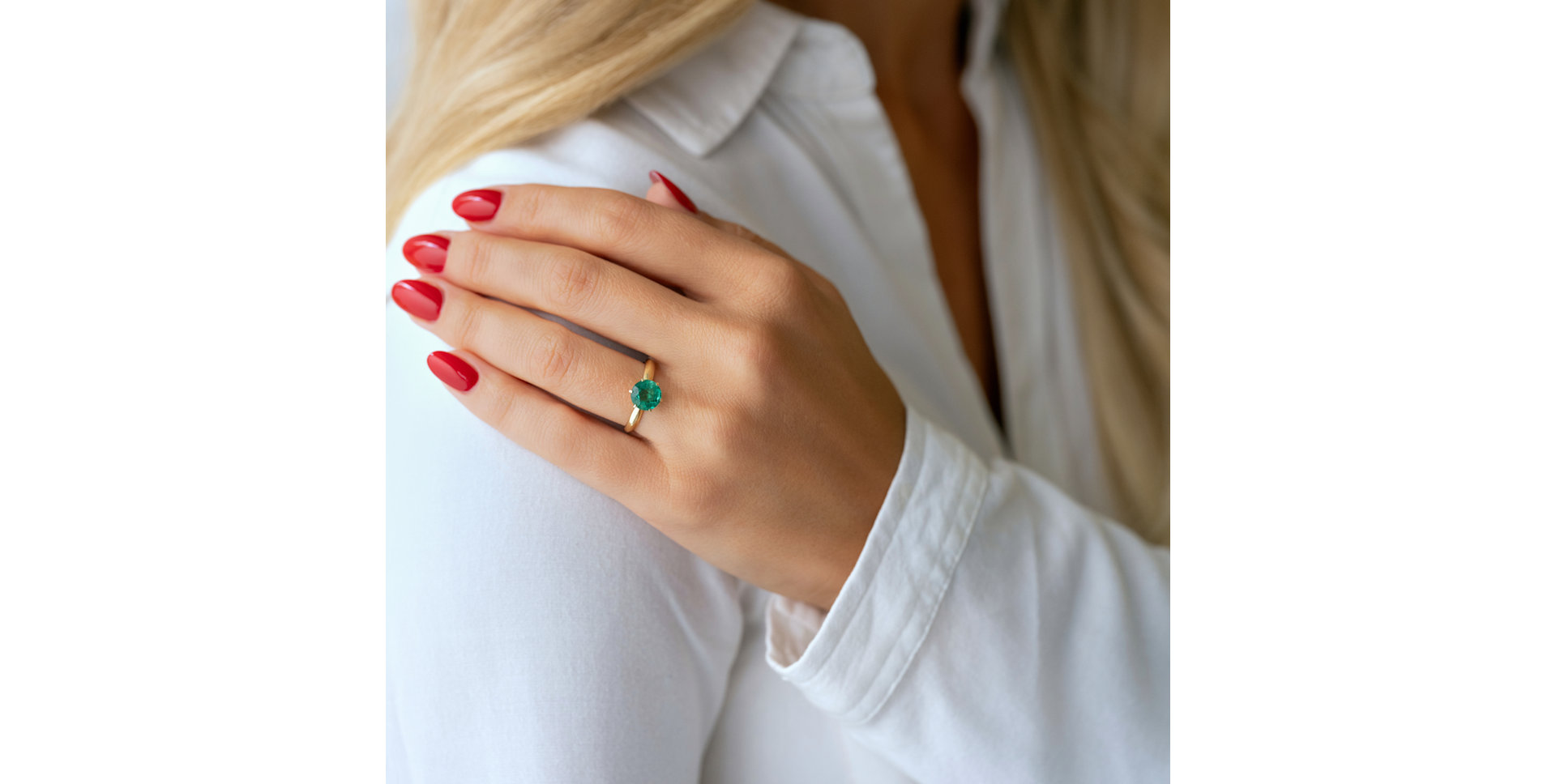 Prsten se smaragdem Eternal Joy