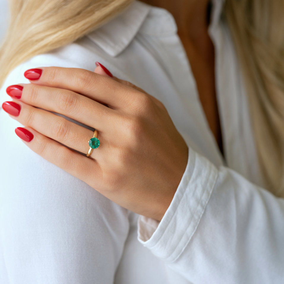 Prsten se smaragdem Eternal Joy