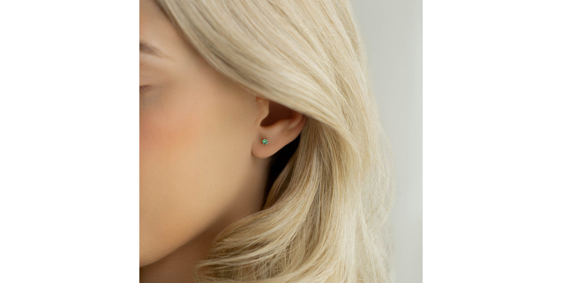 Náušnice se smaragdem Vesper Romance