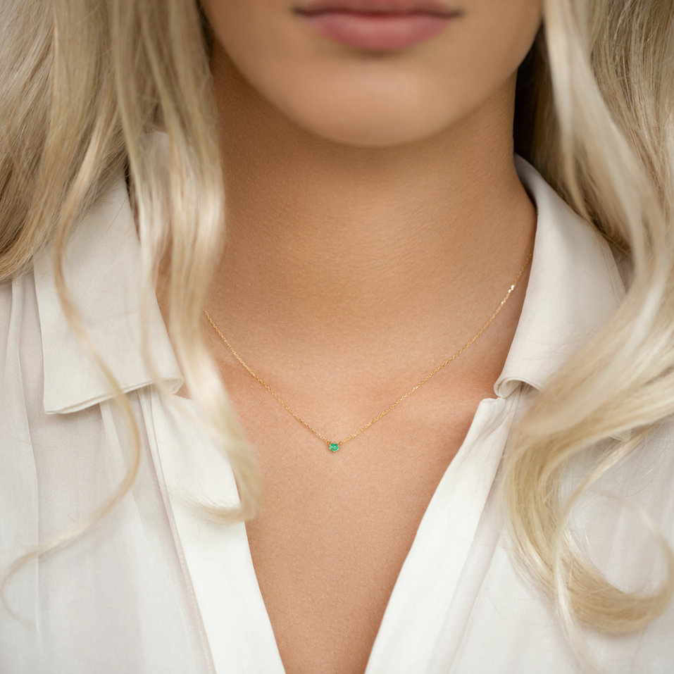 Náhrdelník se smaragdem Essential Drop