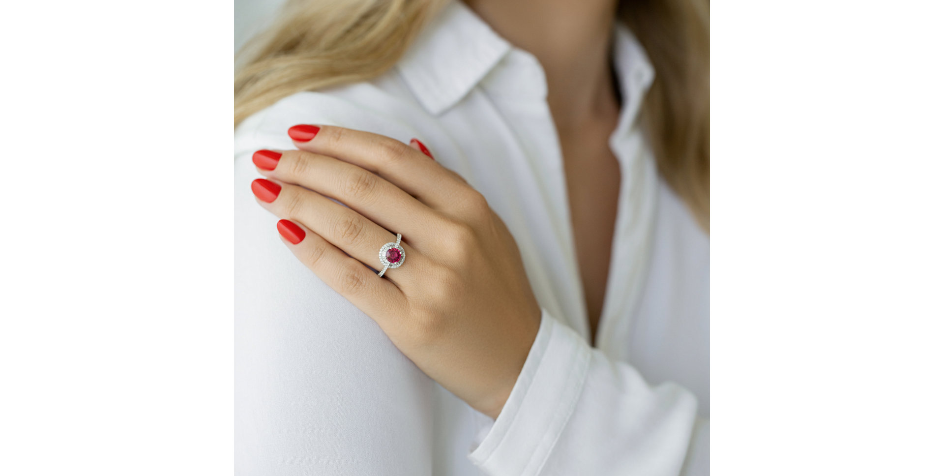 Prsten s turmalínem a diamanty Majestic Alana